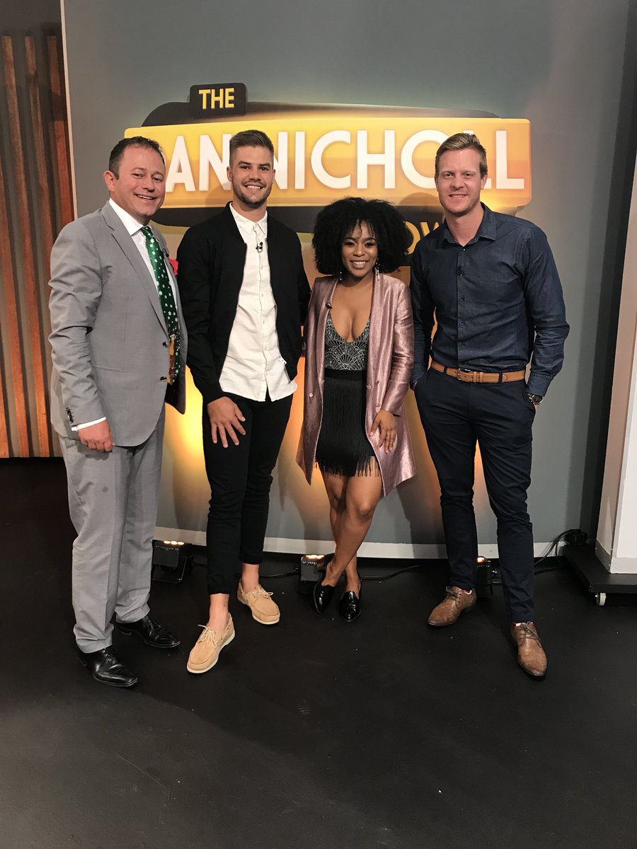 Dan Nicholl (@dannicholl) on Twitter photo Terrific end to season six of <a href="/dannichollshow/">The Dan Nicholl Show</a>: cricket’s rising star <a href="/AidzMarkram/">Aiden Markram</a>, global starlet <a href="/NomzamoMbatha/">Nomzamo Mbatha</a>, and <a href="/Blitzboks/">Springbok Sevens</a> machine <a href="/Dylan_Sage11/">Dylan Sage</a>. Perfect end to the television year. #TDNS Terrific end to season six of <a href="/dannichollshow/">The Dan Nicholl Show</a>: cricket’s rising star <a href="/AidzMarkram/">Aiden Markram</a>, global starlet <a href="/NomzamoMbatha/">Nomzamo Mbatha</a>, and <a href="/Blitzboks/">Springbok Sevens</a> machine <a href="/Dylan_Sage11/">Dylan Sage</a>. Perfect end to the television year. #TDNS