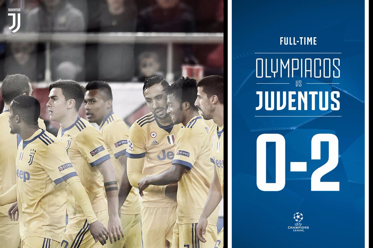 FULL-TIME: Olympiacos 0-2 Juventus 🔷🔶

Job well done boys!!! 👏👏👏

#OLYJuve #ForzaJuve #FinoAllaFine