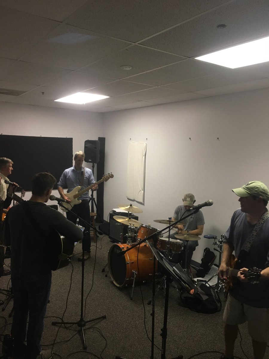 Here's a shot of the sausage being made. Nov. 30th in the studio with LowBrow rehearsing for this Friday night's XMAS JAM!w/ <a href="/jumpmtn/">Jump Mountain</a>