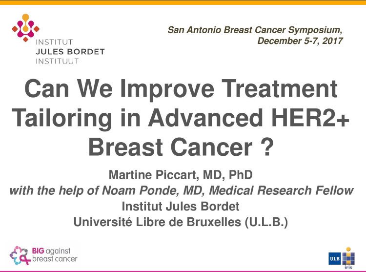 aftimosp's tweet image. Martine Piccart from @JulesBordet and @BIGagainstBC on the treatment of HER2+ metastatic #BreastCancer #bcsm #SABCS17