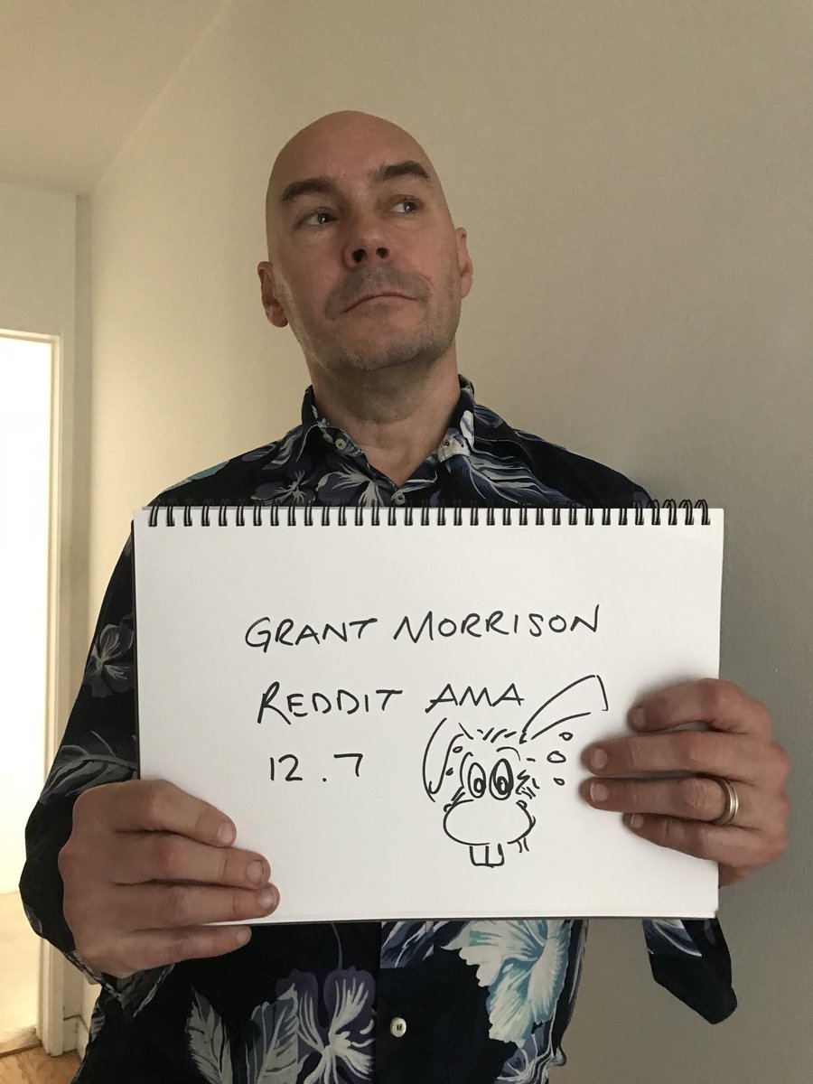 grantmorrison's tweet photo. Don’t miss Happy! tomorrow at 10/9c on @SYFY then join us Thursday at 11am PST for a @reddit AMA https://t.co/AUQXb3mbgb