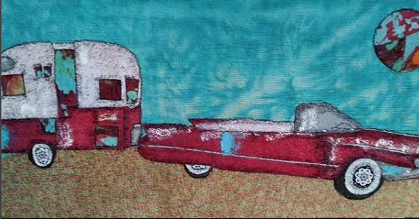 ValdaniInc's tweet photo. #Textile cool classic ride. Opening page intro #ArtQuilting Studio #Winter 2018. Cool Classic Rides. 1960 Cadillac Convertible with a 61 Shasta Airflyte. - Teresa Shippy
https://t.co/vQP8Dgk3uB
#valdanithreads #mancusoshows #teresashippy #classiccars #coolcaddy #ccr3n2018 https://t.co/F7ua3NIbm1