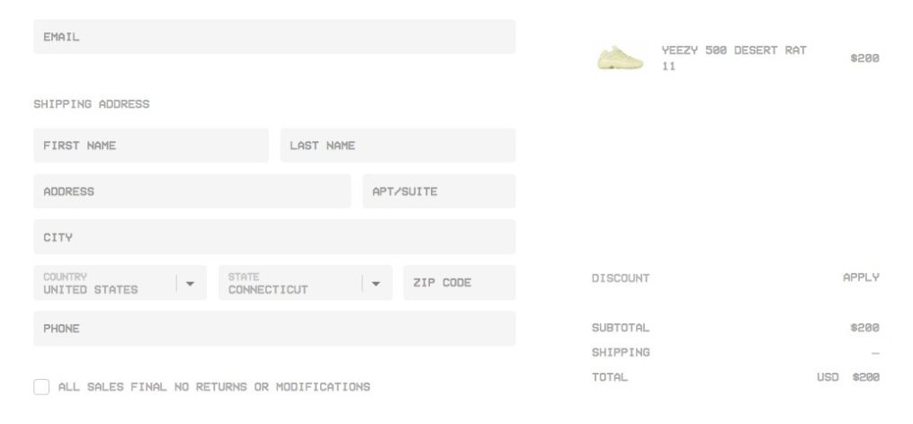 yeezy supply international shipping