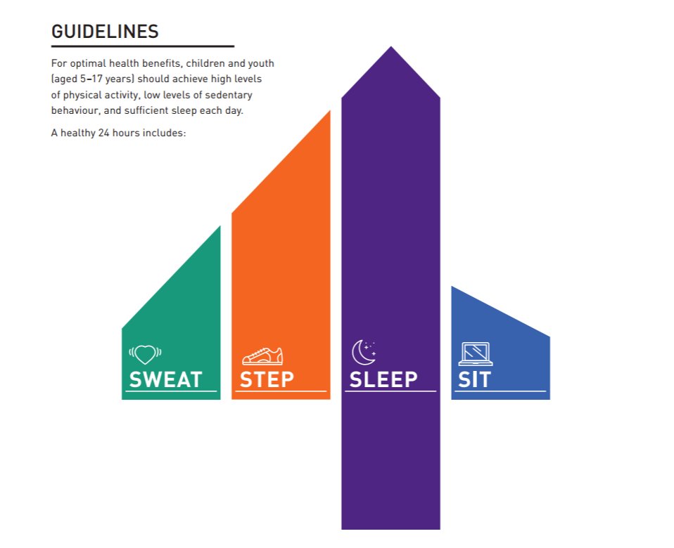 ParticipACTION's tweet photo. When kids sweat, step, sleep and sit the right amounts each day they grow stronger, feel happier, and do better in school. https://t.co/OW4rYx1UVi