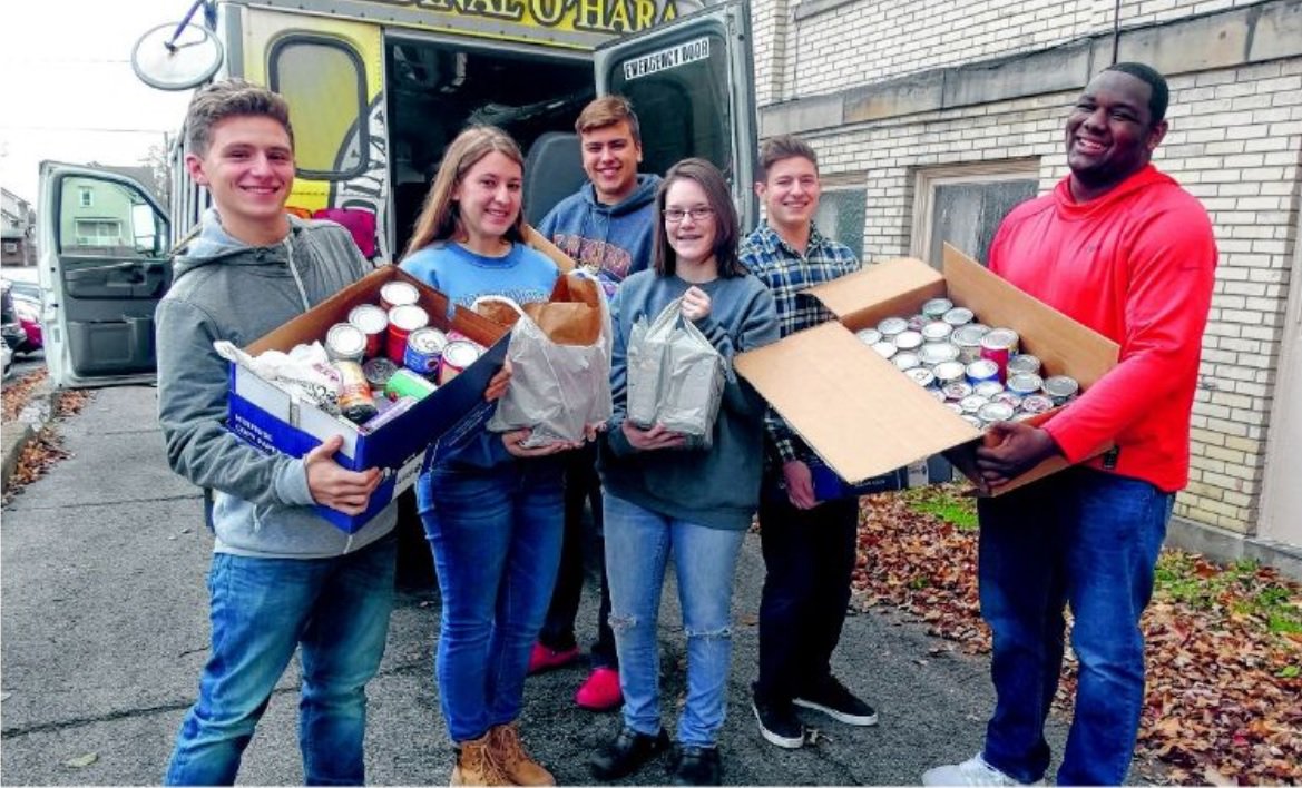 These students from <a href="/COHSTonawanda/">Cardinal O'Hara High</a> helped fill the shelves at the St. Francis food pantry. Get more community news every week in the Ken-Ton Sun or Twin Cities Sun. Call 716-849-4000 today to make sure you never miss an issue: sun-news.com