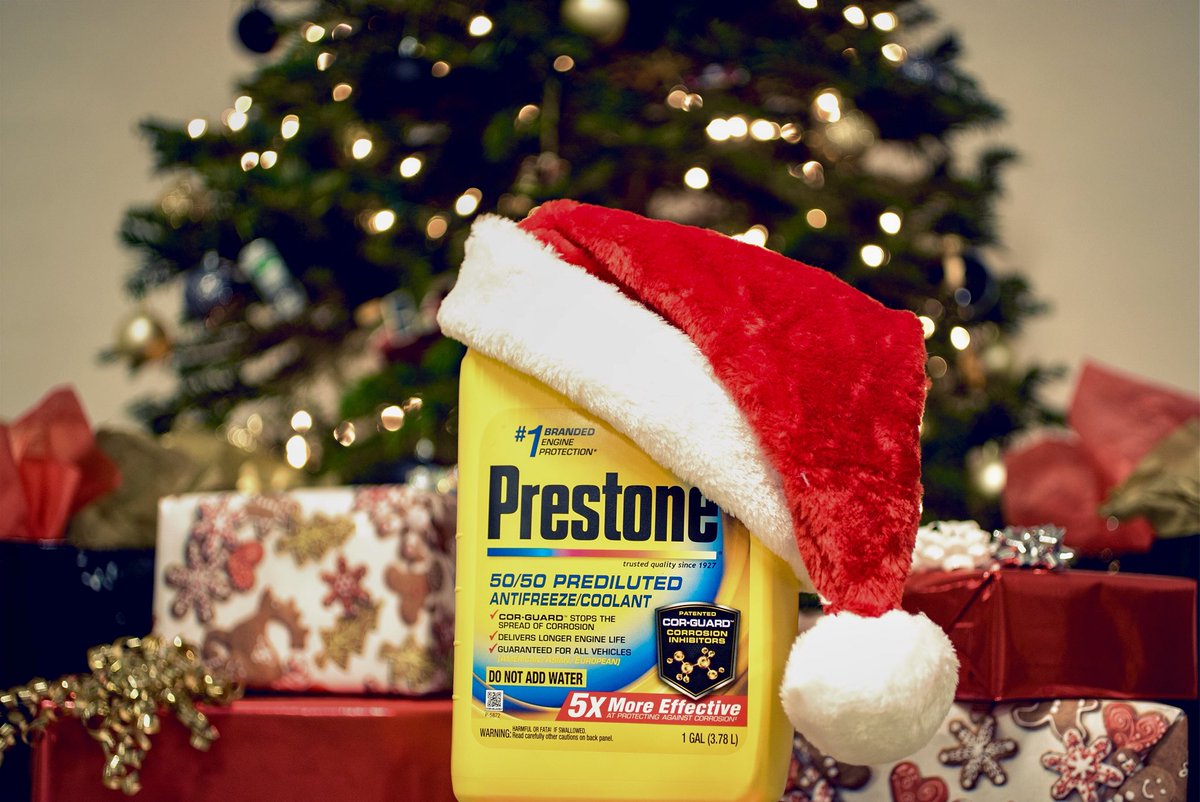 PRESTONE's tweet image. Nothing like a Prestone present. Use our product finder to help you find the perfect gift this holiday season 👉 prestone.com 👈 #prestone5050 #PrestonePerformance #antifreeze #coolant #carmaintenance #diy #forhim