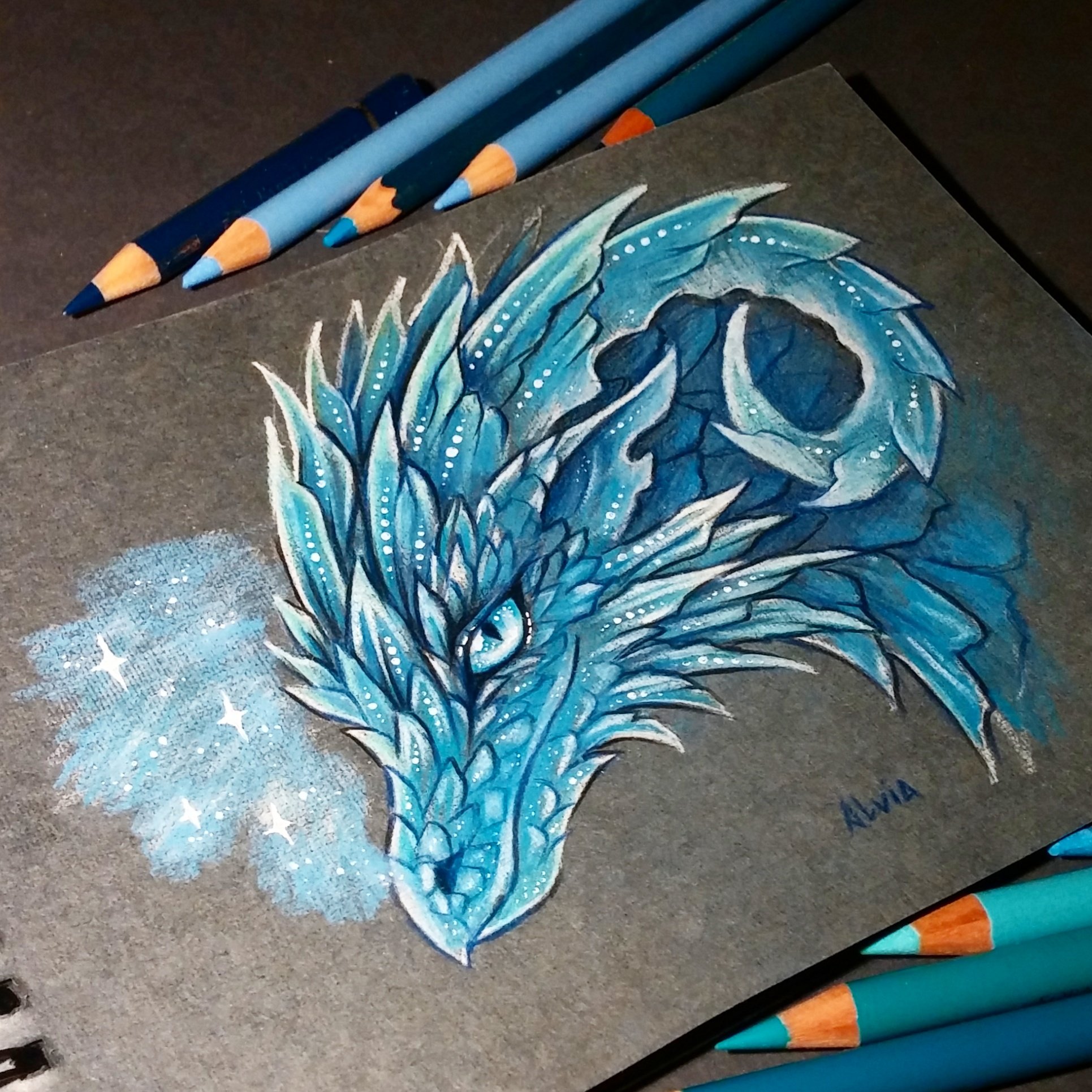 Dragon Drawings In Color