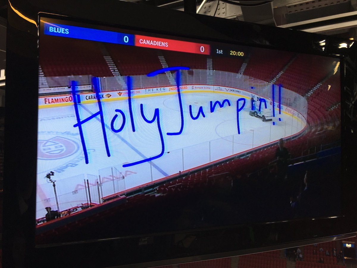 We’ll give you one guess to figure out who got ahold of the @FSMidwest telestrator in Montreal. #stlblues https://t.co/BFoKYHGptD