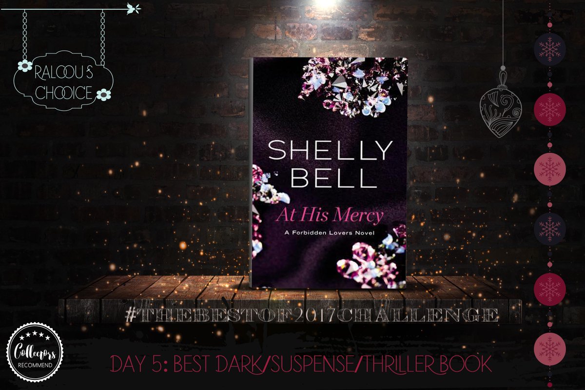 CollectorBookBF's tweet photo. It's time for my favorite genre! The darker the better!! 

#TheBestOf2017Challenge DAY 5: Best Dark/Suspense/Thriller Book
Ralou's choices:
1st: #AtHisMercy by @ShellyBell987
2nd: #Affliction by @JenikaSnow

Get the full taste of my darkness here https://t.co/4j0caRVgah https://t.co/yEDRDFXlj2