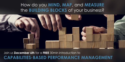 Less than a day left with a few seats available until we hit our limit! 

Get in on the conversation regarding Capabilities-based Performance Management:

Tomorrow, Wednesday, December 6, 2017, at 7.30am PT / 10.30am ET.

FREE REGISTRATION: buff.ly/2BLcROR

Please share!