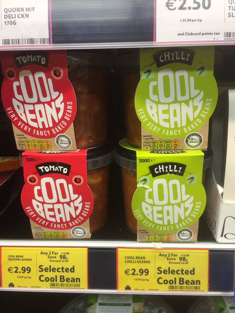 Yay! Lunch sorted for a few days! Delighted to see <a href="/CoolBeanCompany/">Cool Bean Company</a> new baked potato dish &amp; original products now in <a href="/TescoIrl/">Tesco Ireland</a> Lucan. #ItsTheSimpleThings #GoodFood #IrishFood