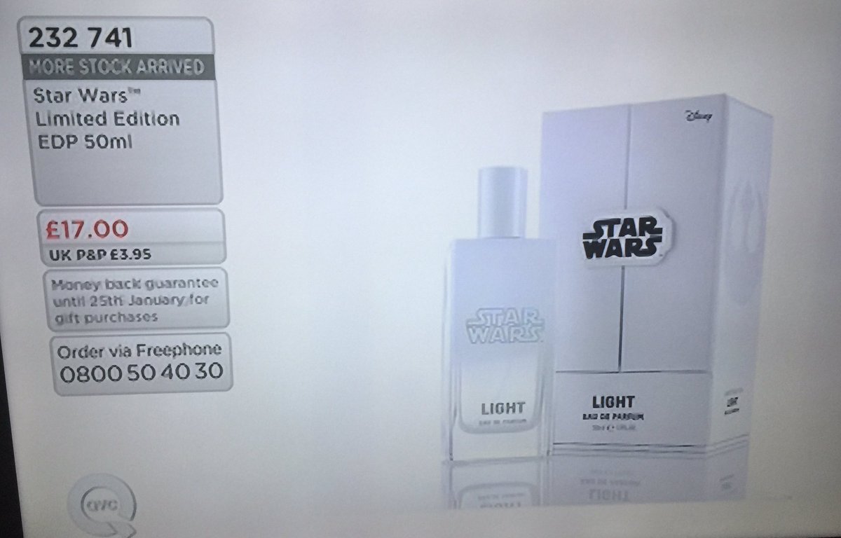 UKToyCollector's tweet photo. Fantastic to see the AWESOME #StarWars Fragrances by @KeepmeFragrance featured on the @qvcuk #StarWarsHour 😃👍🏻

I totally recommended their #StarWarsFragrances, not only do they smell amazing, they have some of the best #StarWarsPackaging I've ever seen!

#TheLastJedi https://t.co/LQSNRmzQCk