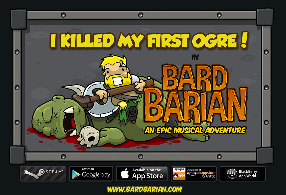 ItHashtag's tweet photo. I just defeated my first Ogre in BARDBARIAN! Can you? https://t.co/f1t21Kk48B https://t.co/ExgPG8eo5v