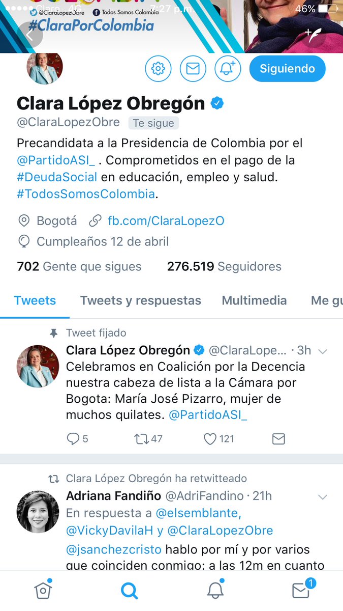 VickyDavilaH's tweet image. Observen este RT de @ClaraLopezObre donde le escriben a @jsanchezcristo quejándose por haberme contratado. Realmente eso no debería hacerlo una candidata presidencial, una demócrata! Doctora Clara mientras tanto defiende a Samuel Moreno.