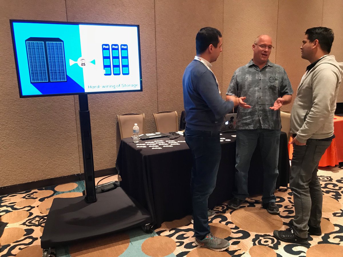 openebs's tweet photo. Ok #openshiftcommons friends... thatโs a wrap. See you tomorrow #Kubecon #containerizedstorage ๐๐๐ https://t.co/7HMQ9Thw7W