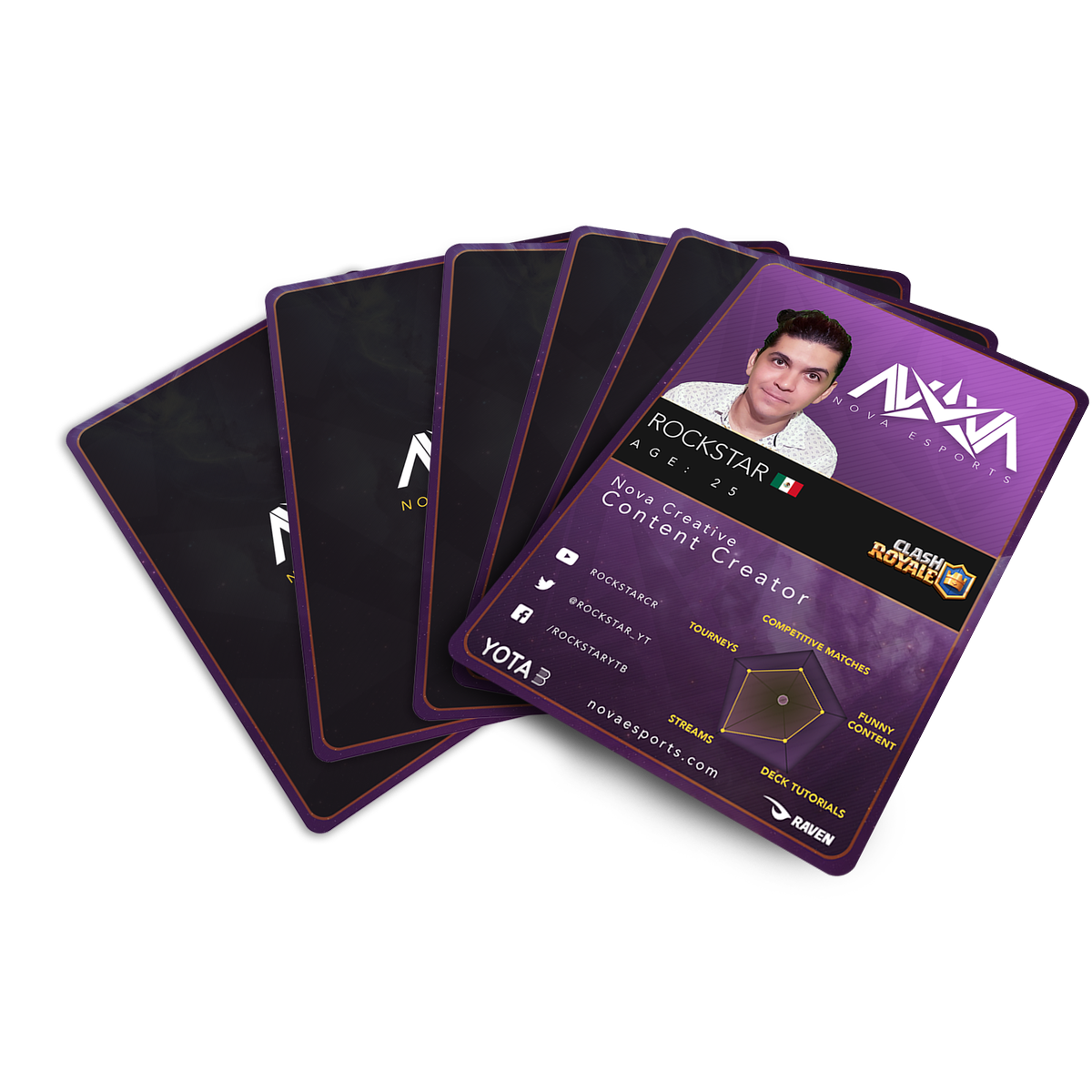 NovaCreativeGG's tweet photo. Coming in at #25 for #NovaCreative is @Rockstar_YT! 

Looking for some Spanish tutelage to hone your Clash Royale skills? Want to play against top players in tournaments? He's your man! Check him out:

📺: https://t.co/wmZywhaCJc https://t.co/aBjhtKJ45v
