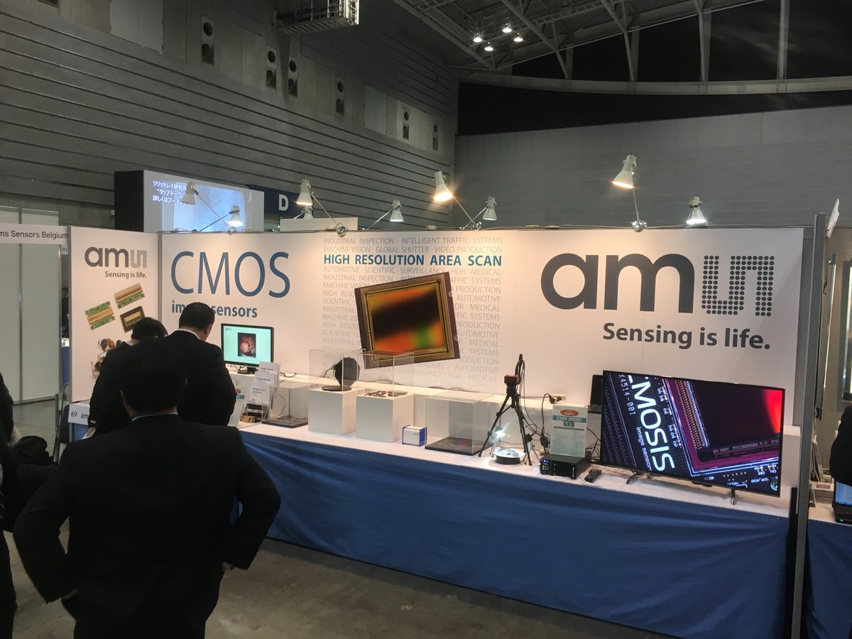 CMOSISsensors's tweet image. Today #ITE 2017 starts in Yokohama, Japan. Come and see our CMV50k color and NanEye demo’s. Visit us at booth 69. @amsAnalog
