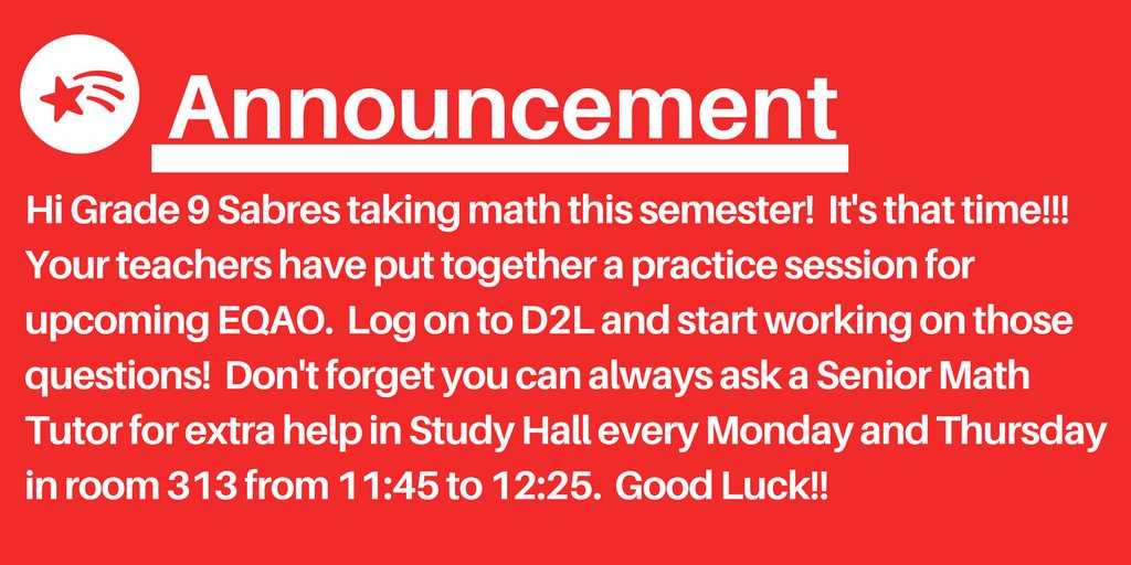 gujahiSHSS's tweet image. @SandalwoodH_SS Ss will start explicit practice for #Grade9Math #EQAO starting tomorrow. # AmazingMathTeachers #AwesomeDepartment #ThankYouMathTeachers #YouCanDoIt #BelieveInYourself #GoodLuck #StudyHall #Numeracy #AmazingNumeracyCommittee @ChagerSoor #ChagerSoorRocks