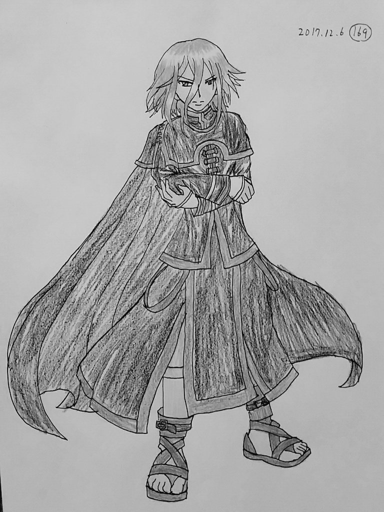 Uzivatel Mabisu Na Twitteru オリジナルキャラクター 魔道士をイメージ というか魔道士のキャラクター の服を参考にしました マントと同化して服が解らなそう 線太く描けば良かった なんとも微妙なキャラになりました うーん 格好良くもないし悪くもない