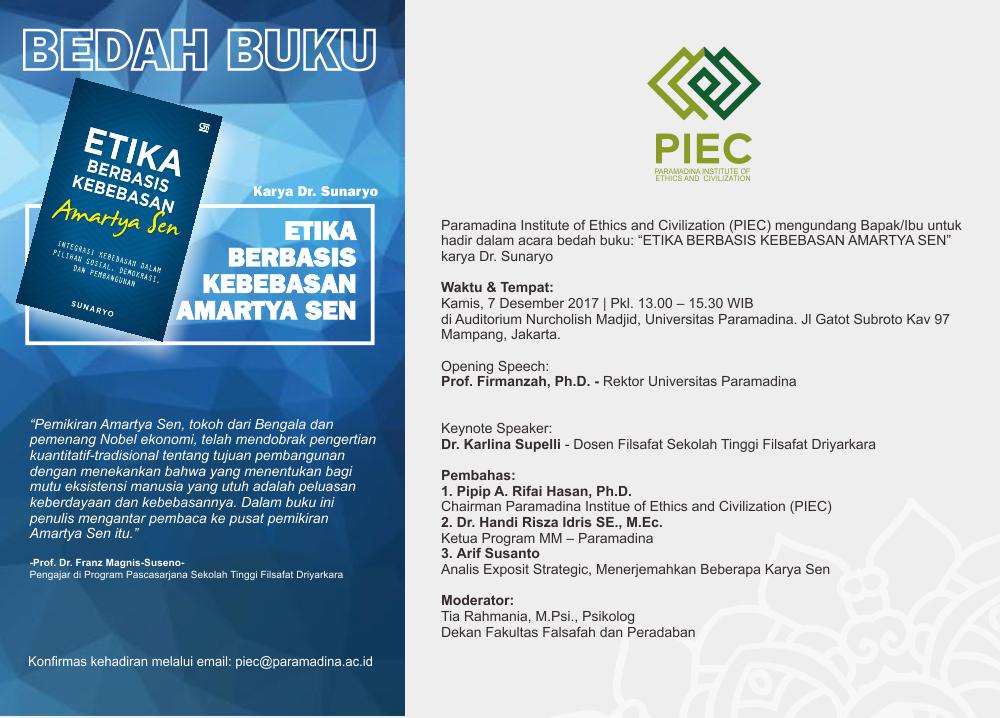 paramadina's tweet photo. Etika Berbasis Kebebasan Amartya Sen
https://t.co/224LBUrydi
@detikcom  @kompascom @tempodotco @kompaskampus @MNCkoranSINDO @Metro_TV @TRANSTV_CORP @tvOneNews  @CNNIndonesia @KompasTV @RadioElshinta @WomanRadio943FM 
@MOTION975FM @Delta_FM @103popfmjakarta @aan_kelana https://t.co/KtWFYoAENj