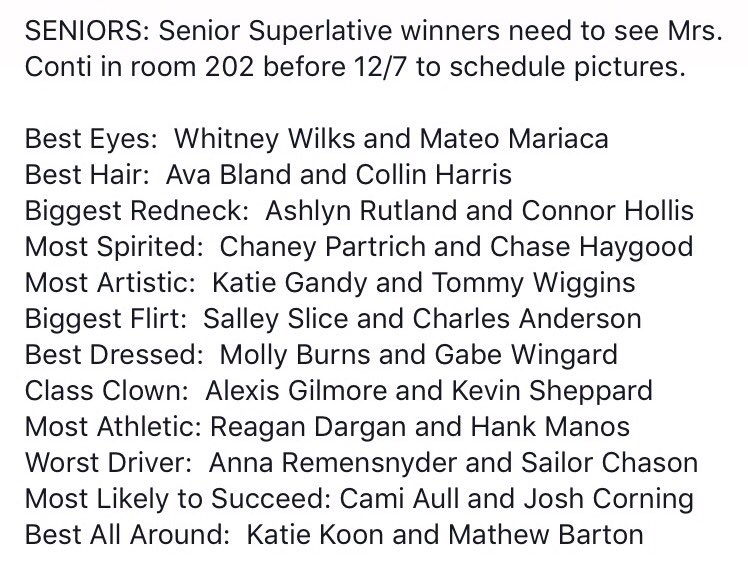 Senior Class tweet media
