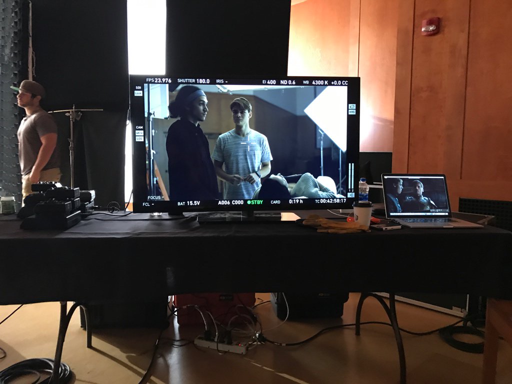 egouldmedia's tweet photo. #got DP Gregory Middleton, ASC recreating a funeral scene he directed - only at #mim2017 #MastersInMotion https://t.co/q2vHIpy5AY