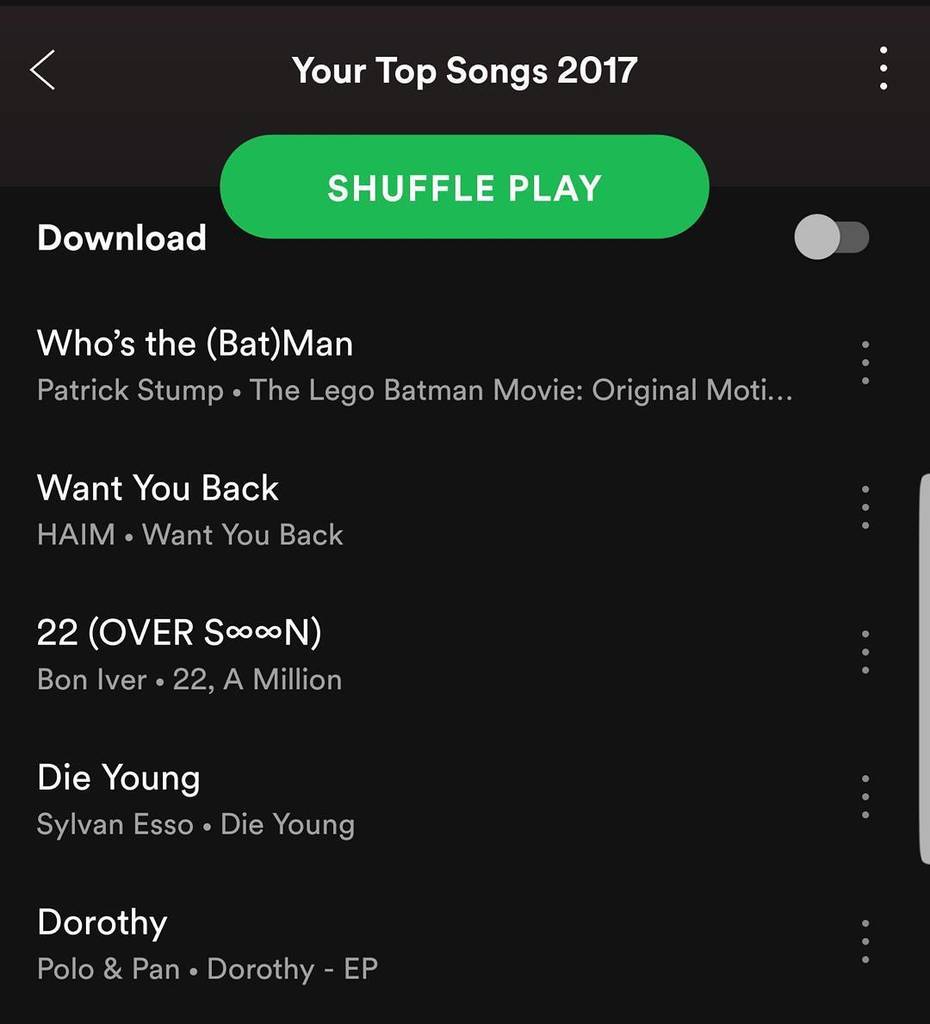 bmwatts's tweet photo. SINGLE PEOPLE: This is what having kids does to your Spotify listening history. @arnettwill https://t.co/qguakjaPf3
