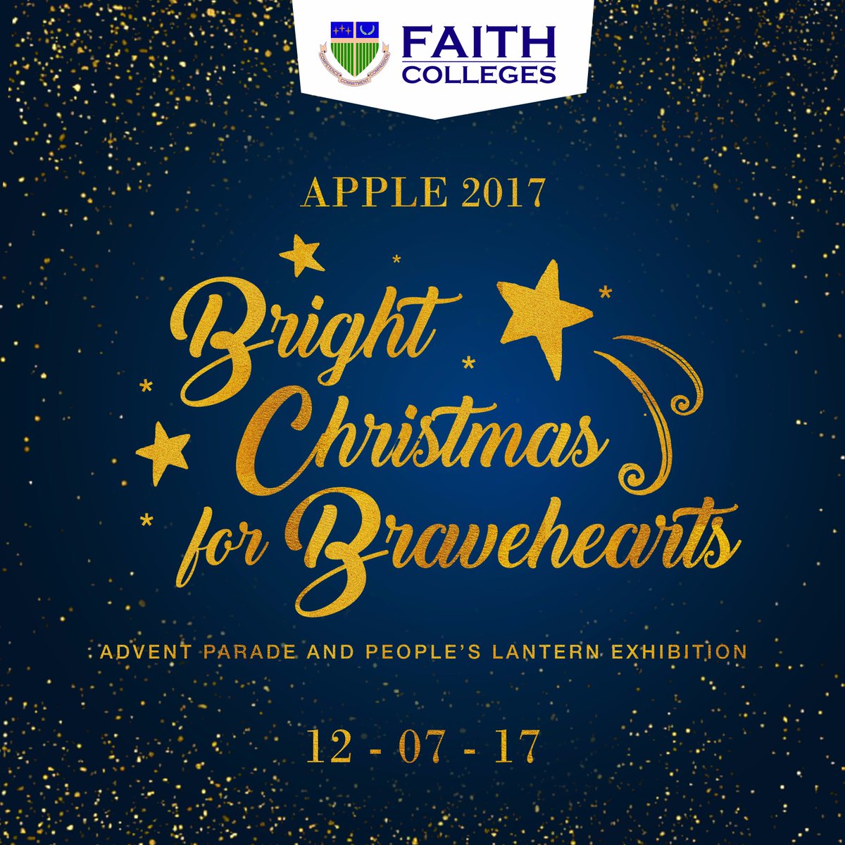 FAITHColleges's tweet photo. IT'S THE TIME OF THE YEAR, FIRST ASIANS!

See you at our annual Advent Parade and People's Lantern Exhibition 2017! happening tomorrow, December 7. Witness a celebration of holiday cheers, love, and unity within the FAITH Community. ✨ #APPLE2017 https://t.co/shLCmAl5Uw