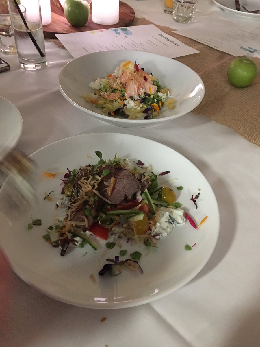 vetteachertrain's tweet photo. Shared platters - true hospitality. Impressive. Ocean trout and lamb rump. Absolute industry standard. Proof VET in schools teachers are engaging with industry. Industry Immersion program @vetteachertrain @William_Angliss #realskillsforrealcareer https://t.co/l9WpAG662h