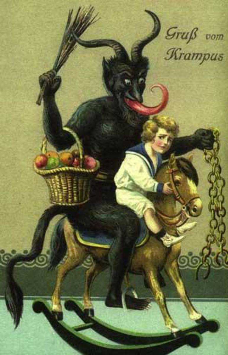 RJCrowtherJr's tweet photo. Gruß vom #Krampus on #Krampusnacht ! My favorite Krampuskarten. @GregRozeboom @1carolinagirl https://t.co/6bN9LGPthf
