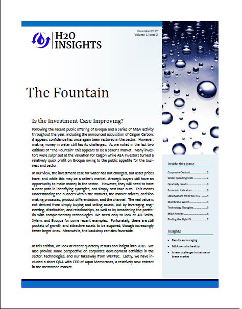 The December edition of the Fountain is now published.
Great insights on water strategy, corporate water earnings, and sector trends!
h2oinsights.com/app/download/5…