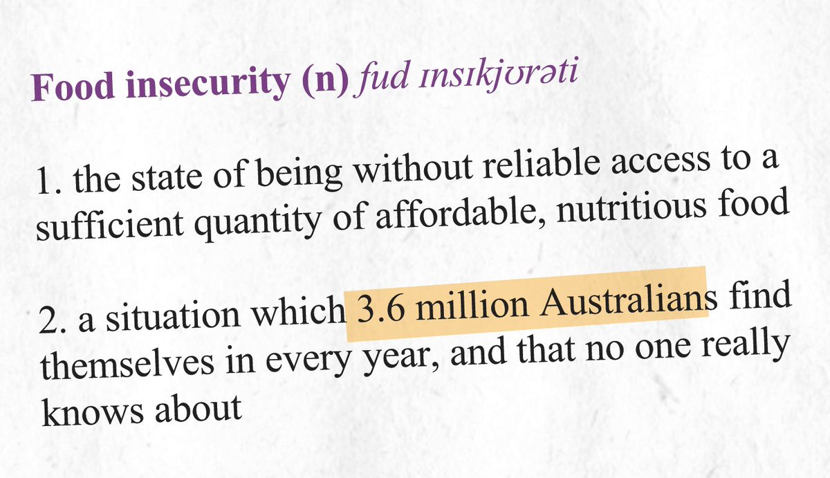 FoodbankAus's tweet image. @junkee Forget #kwaussie... &apos;Food insecurity&apos; is the word we should be talking about. #wordoftheyear #foodinsecurity