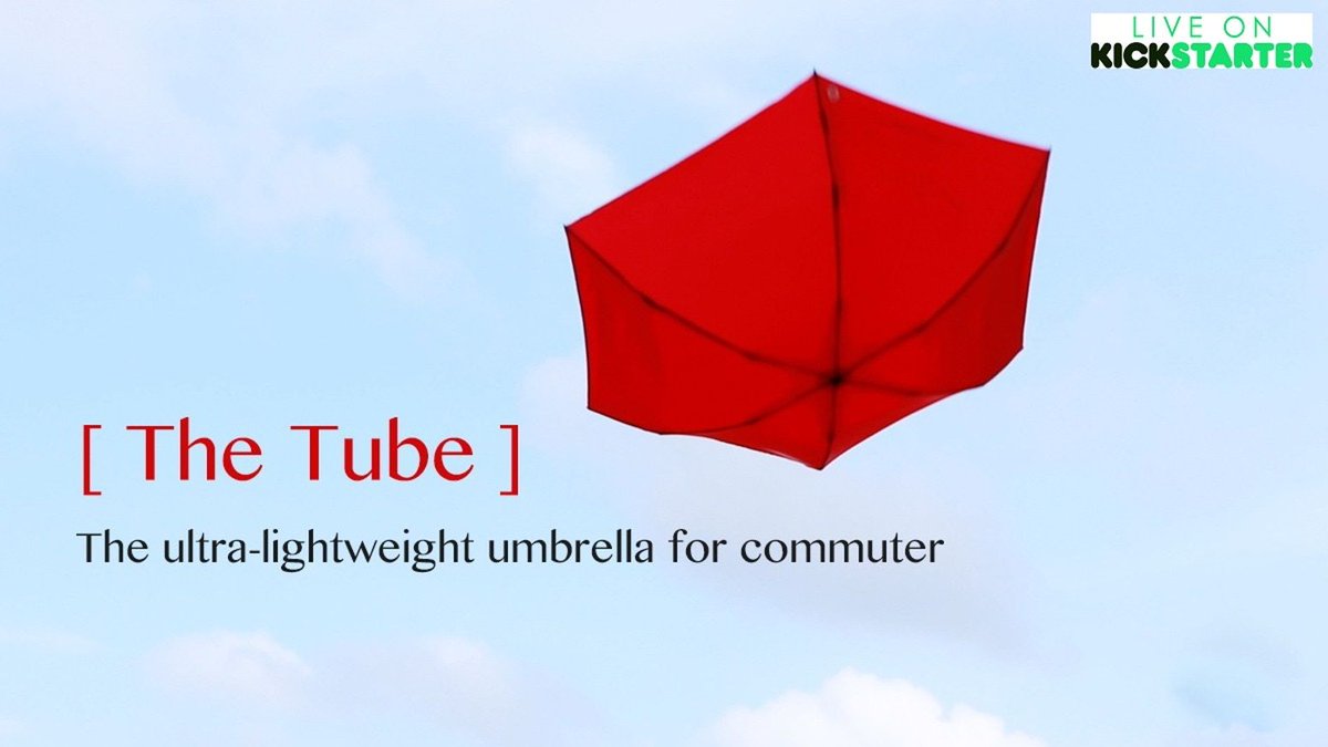 PinCrowdFunding's tweet photo. A.Brolly Tube - The World's Lightest Umbrella @abrollyuk https://t.co/bRyebF3kyq https://t.co/bmSrM7SZJW