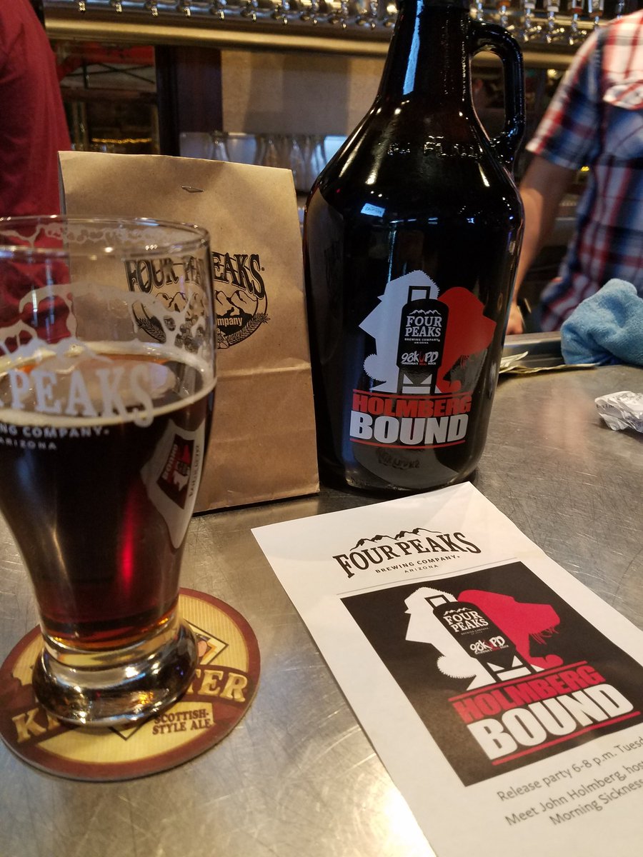 DizzleAZ's tweet photo. @HMSon98 love the @fourpeaksbrew #HolmbergBound @98KUPD https://t.co/hftoRy3KEn