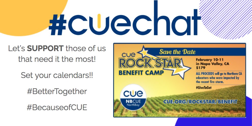 drjoelbgoodin's tweet photo. RT @AprilBuege: And speaking of support .... add this amazing shindig to your calendar! Let’s SUPPORT those that need it the most right now! #BetterTogether #BecauseofCUE #CUEchat #NBCUE https://t.co/SeZiZ6kb3c https://t.co/LrkqymL6wC