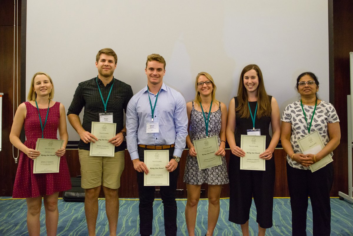 bradyajohnston's tweet photo. Congratulations to all the rising star presenters, they were all fantastic talks! #Crystal31 https://t.co/i1IKmz4K5d