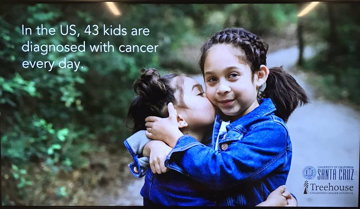 UCSCevents's tweet image. Talking precision medicine for kids with cancer with the @ucsc @treehousecancer team. Extraordinary researchers giving families new hope. #ThinkUCSC #KrawLecture