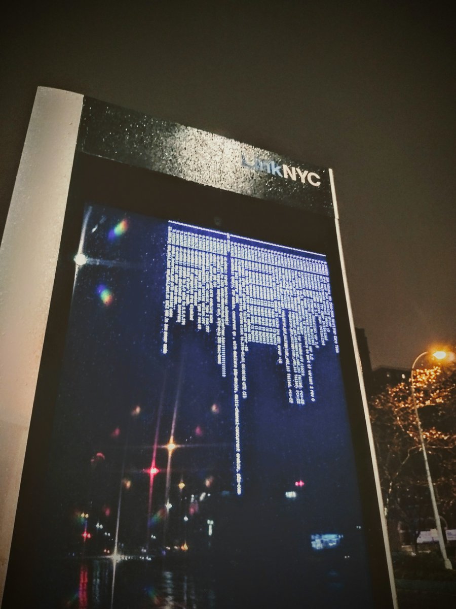 MiltonLaufer's tweet image. Unplanned electronic literature on the streets of Harlem #ElectronicLiterature #KindOf #BootFailure #Linux #Etc #IstilHaveHalfTweetEmpty #280CharactersAwkwardness