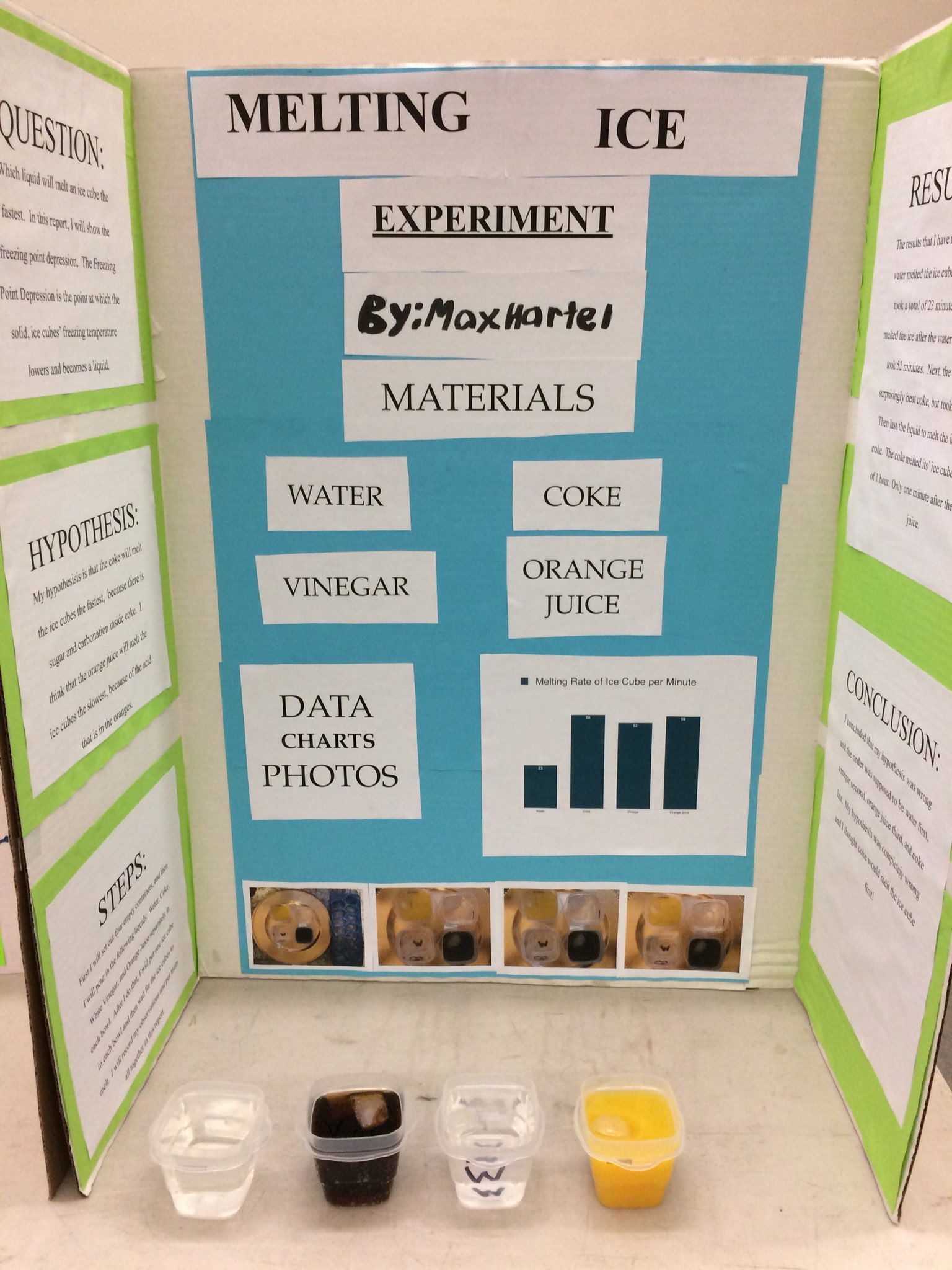 ice cube melting science project