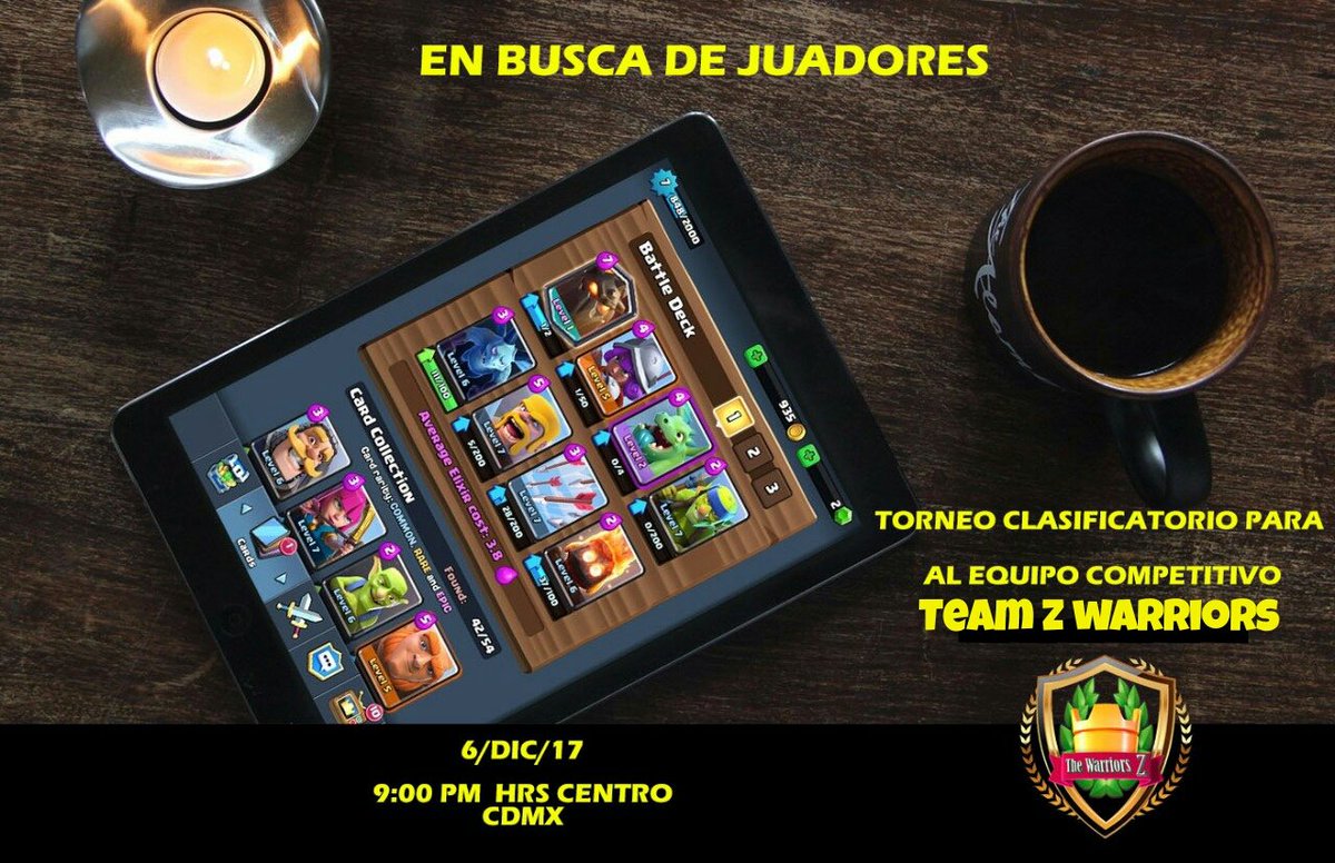 Aremos pruebas para que  puedan formar parte del equipo competitivo @Teamzwarriors 
 torneo clasificatorio 9:00pm hrs CDMX
Más info envía MD