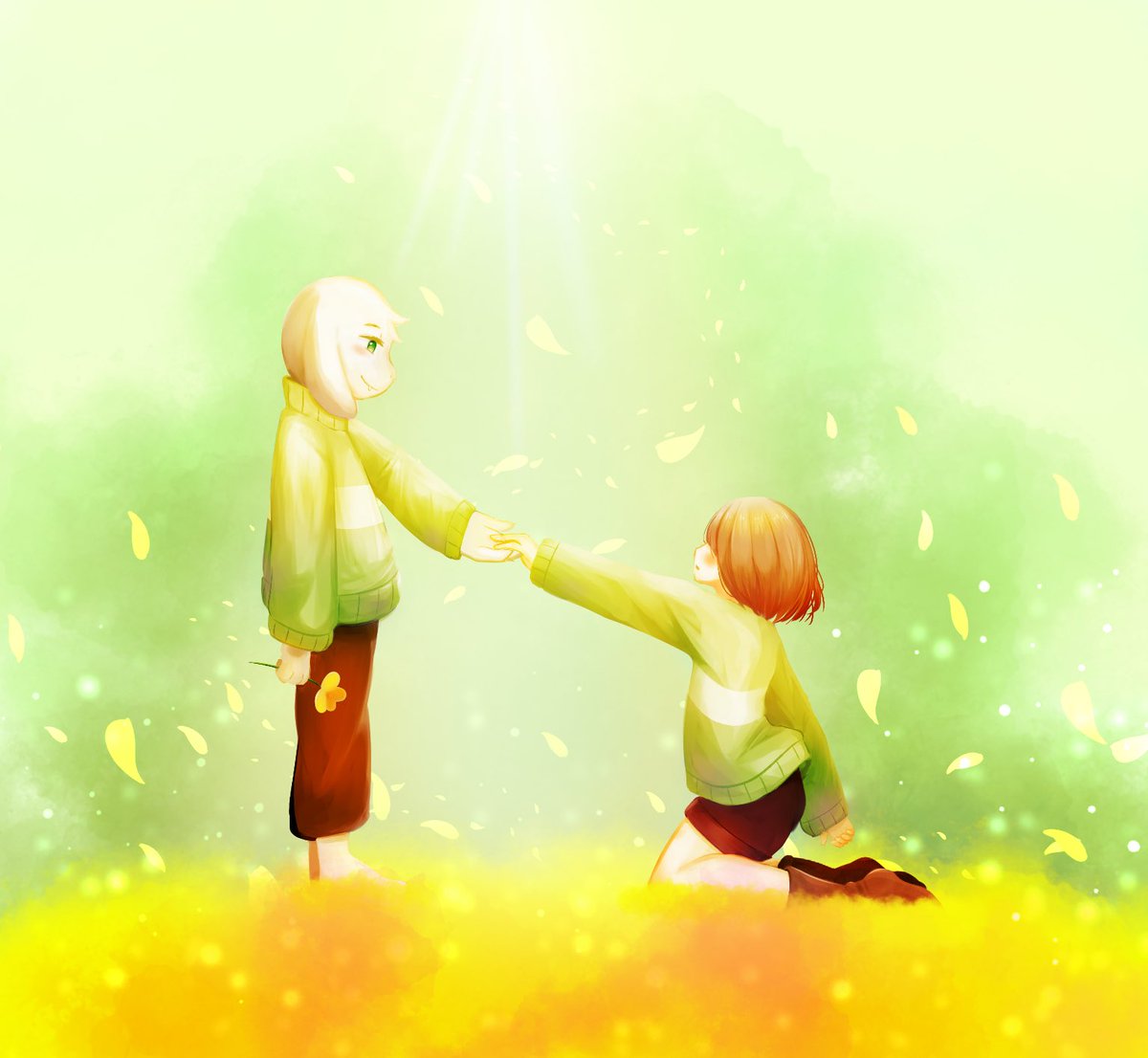 Uzivatel ゆうぽんたん Na Twitteru Best Friend Undertale アンダーテール Asriel アズリエル Chara キャラ