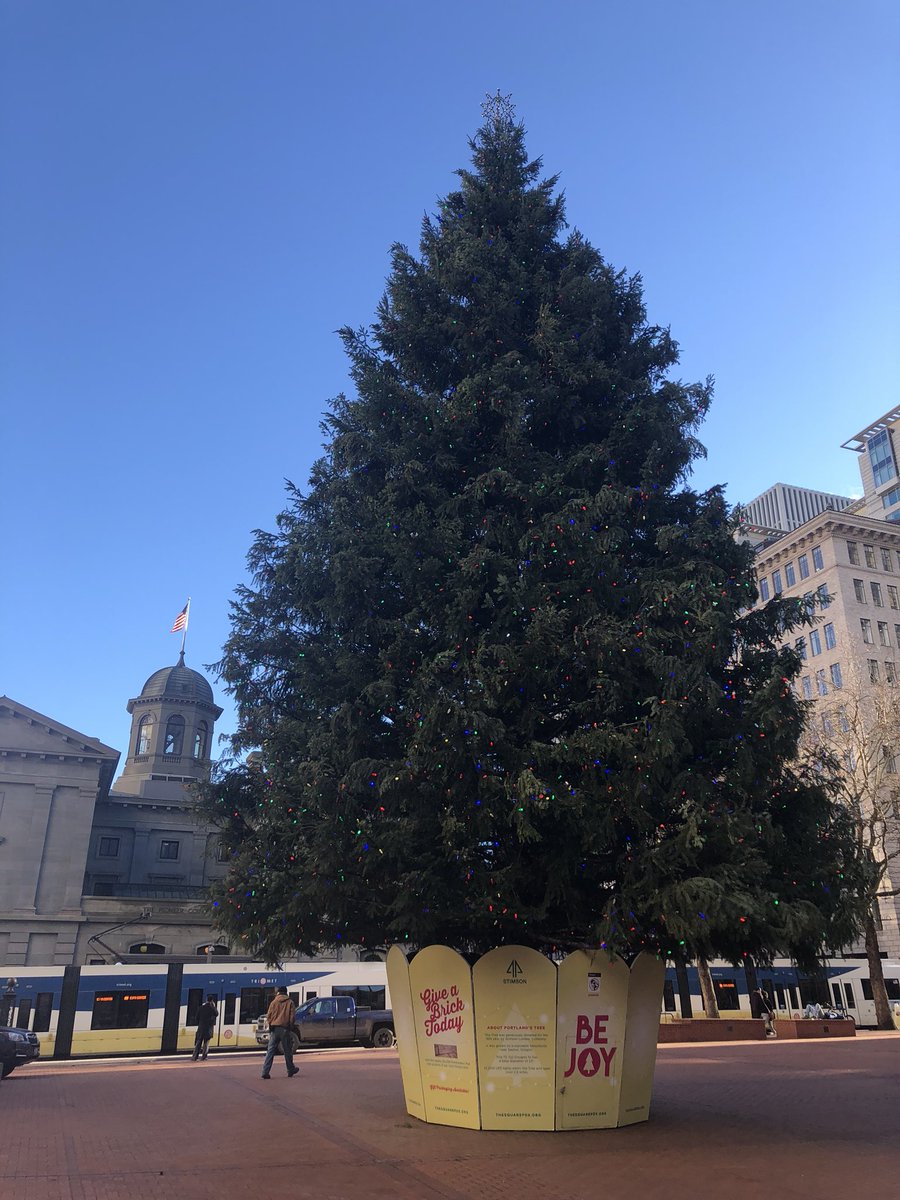 travelportland's tweet photo. What a beautiful December day in the Rose City. Happy holidays, everyone! PDX #DowntownPDX https://t.co/P7aFPsGIIK