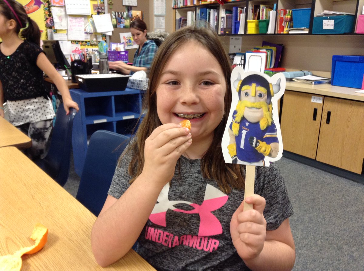 TariPhares's tweet photo. #MascotsOnTheMove #FUTP60 Victor caught us enjoying a healthy snack and walking on the #100MileClub track at recess.  #RCASfiredup https://t.co/g8p9rMdveu