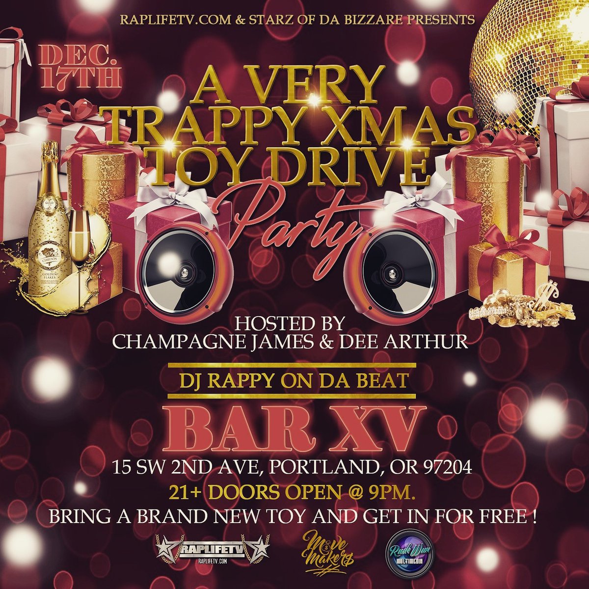 Let's Have a Very Very Happy Trappy X-Mas....Come Get Down with The Starz Of Da Bizzare☆☆☆☆☆☆☆☆ &amp; Guest and Bring a toy!
