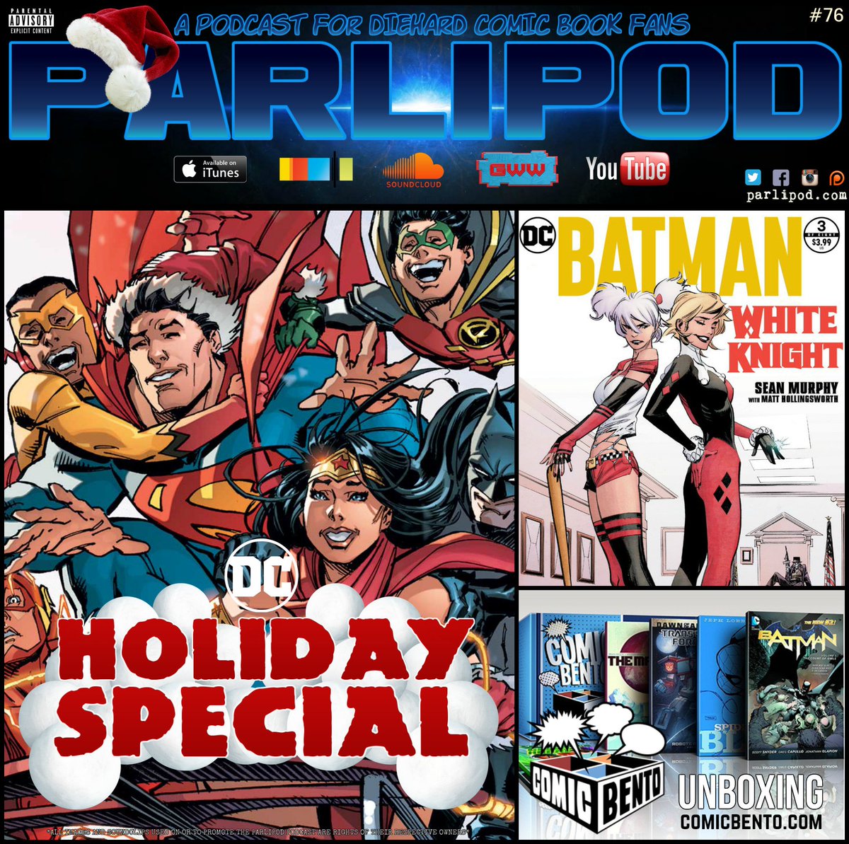 parlipod's tweet photo. EPISODE #76: #DCComics Holiday Special Review, #ComicBento Unboxing, #Batman White Knight #3 Discussion and why #DifferentStrokes is the gift that keeps on giving! #comicbooks #podcast
https://t.co/vWCRfEzVIh
https://t.co/xYgT92TCRW
https://t.co/psuBNIhBLD
https://t.co/Ymo9dKc8FW https://t.co/304vctj2xY