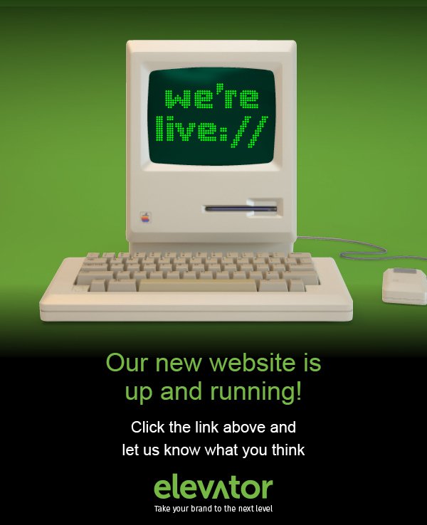 We're Live! 
Click this link 👉 elevatordesign.co.uk to check out our new website!