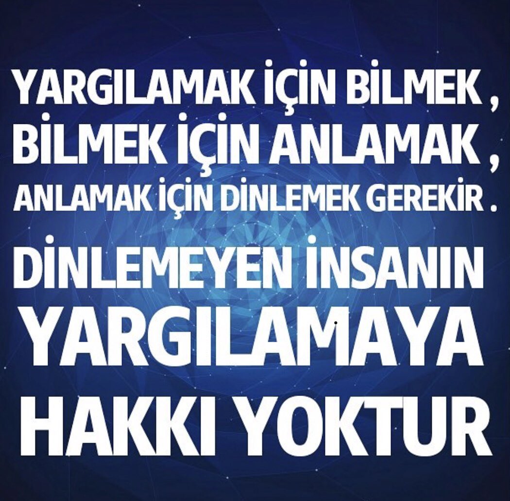 muzafferonal's tweet image. Yargılamak için dinlemek gerekir, 
yoksa yargılayamaya hakkınız yoktur, 
yinede yargılarsanız işte ozamanda 
ZALİM OLURSUNUZ....