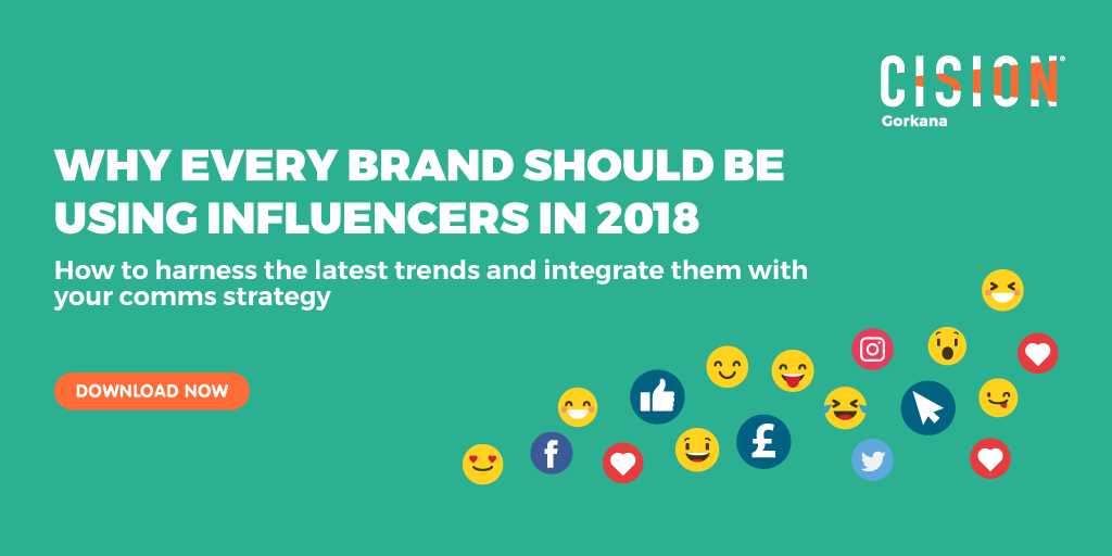 Featuring <a href="/Caspar_Lee/">Caspar Lee</a> <a href="/MrJWW/">MrJWW</a> and <a href="/wcommunication/">W Communication</a> <a href="/SophieRaine/">Sophie Raine</a>, our final #CisionWhitePaper of the year examines #influencermarketing and why it will be more important than ever for brands in 2018 - download now bit.ly/2BINME8