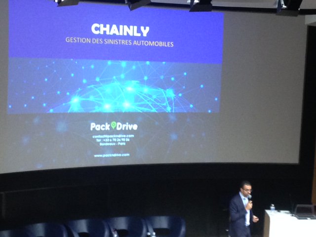 PacknDrive's tweet photo. La semaine dernière chez @allianzfrance, animé par le @CercleLAB, nous vous présentions Chainly, LA solution de gestion de sinistres auto #chatbot #blockchain #Insurance #Insurtech #connectedcar https://t.co/xaeYnH8MDQ