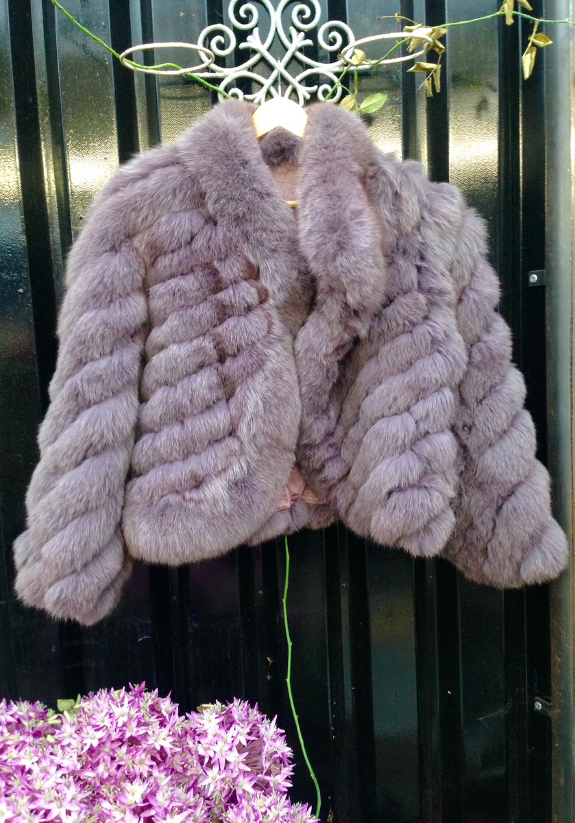 Vintage purple short fur coat,
£195
On Cambridge Heath Rd